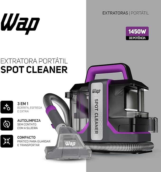 EXTRATORA DE SUJEIRAS TURBO PORTÁTIL WAP SPOT CLEANER W3